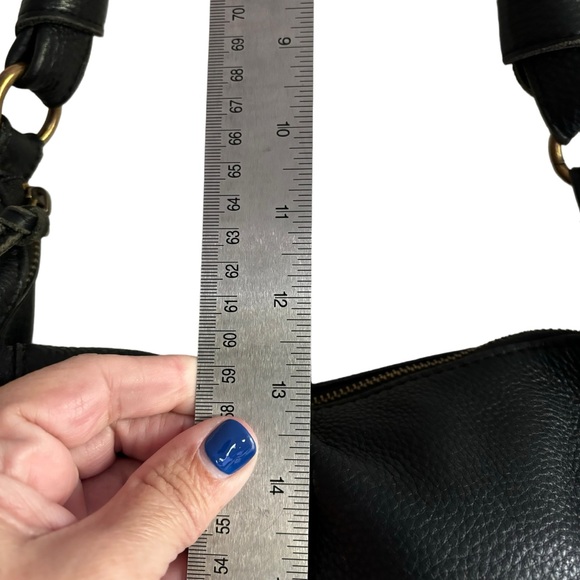 ELLIOTT LUCCA Black Leather Shoulder/Hobo Bag - Picture 10 of 14